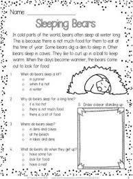 Winter Free Reading Comprehension Reading Fluency Reading Classroom