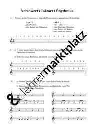 Ubungen Zu Notenwerten Taktart Zahlzeiten Rhythmus Unterrichtsmaterial Im Fach Musik Notenwerte Note Bruchrechnen