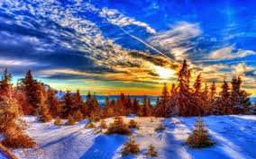 Winter Mountains Sunset - Sunsets & Nature Background Wallpapers on Desktop Nexus (Image 2378097)