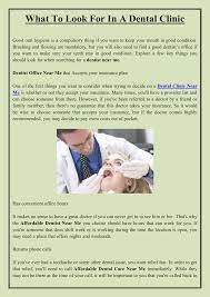 Finding affordable dental care or to find an affordable dentist near me, can be challenging if you're living on a tight budget or if you don't count on a health insurance. What To Look For In A Dental Clinic
