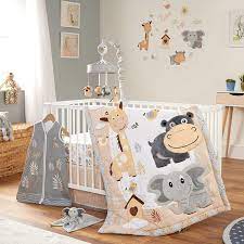 Jungle themed nursery accessories uk. Buy Oberlux Crib Bedding Set For Boys And Girls 8 Piece Baby Nursery Bedding Crib Set Jungle Animal Safari Theme Gray Tan White Online In Indonesia B086sgvrlk