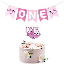Be inspired and try out new things. Baby Shark One Banner 1st Birthday Highchair Bannersshark Cake Topper Pink Boys Girls First Shower Theme Party Decoration Educational Toys Planet
