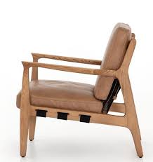 Kenneth Leather Accent Chair Brown Comfy Leather Chair Leather Chair Patio Chair Cushions