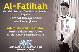 Johor darul ta'zim football club (jdt fc). Tunku Jalil Mangkat