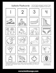 Heidisongs Resource Syllable Worksheet Syllable Sort Syllables Activities