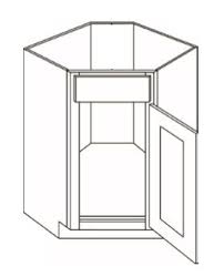 Often, not always, the sink will. Csb36 Diagonal Corner Sink Base Cabinet Luxor White Kitchen Cabinets