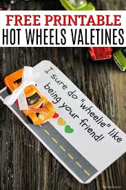 And so we wanted to find some fun homemade valentine's ideas to do instead of buying them this year. Hot Wheels Valentines Free Hot Wheels Valentines Printable