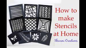 See more ideas about stencils, stencil designs, stencil patterns. How To Make Stencils At Home Handmade Stencils For Craft Youtube
