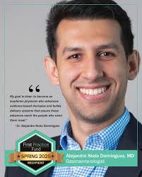 Congratulations to Dr. Alejandro Nieto Dominguez; an aspiring  Gastroenterologist and one of six recipients of PracticeLink's Spring 2025  #FirstPracticeFund scholarship. Read about his inspiring entry in the  PracticeLink Resource Center.