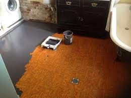 See more ideas about tile bathroom, grey tiles, bathroom floor tiles. Paint Tile Floor Laundry Room With Dark Gray Colors Stenciled Floor Laundry Room Flooring Bathroom Makeover
