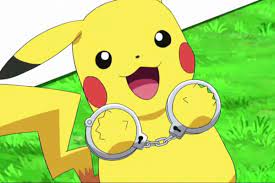 Misschien dat die gekkies die de hele dag pokemonspoken aan het vangen zijn mee willen vechten. Pikachu Was Arrested In The Pokemon Anime Polygon