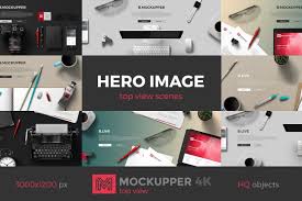 Hero Images Scenes Top View Mockups Free Psd Mockups Templates Mockup Free Psd Hero