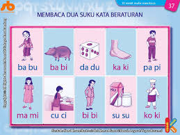 Bapak menyuruh, belikan rokok diwarung. kamu memang anak yang penurut. kata ibu kepada lisa. Membaca Dua Suku Kata Beraturan Ebook Anak