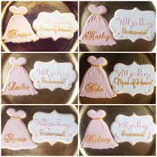 Will You Be My Bridesmaid Brunch Personalized Cookies Bridesmaid Cookies Bridal Shower Cookies Bridesmaid Brunch