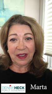 Thank you Marta for your friendship and support in the campaign to  #GiveOlympiaHeck! , Check back here each day for more members of #TeamHeck!  #Heck4LtGov