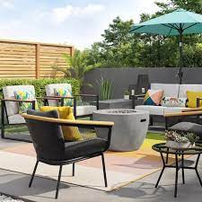 Pipestone Large Round Lp Firepit Project 62 Target Patio Furniture Collection Conversation Set Patio Patio Loveseat