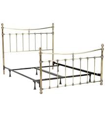 Zinus smartbase zero assembly mattress foundation / 14 inch metal platform bed frame / no box spring needed / sturdy steel frame / underbed storage, california king 4.7 out of 5 stars 93,206 $124.99 $ 124. Leighton Metal Bed Frame Antique Brass In Beds And Headboards