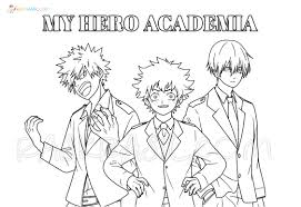And red, may be based upon the traditional coloring of robin's costume. My Hero Academia Coloring Pages 80 Pictures Free Printable