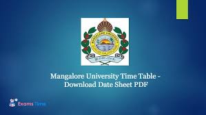 The university conducts the exam for three hours. Mangalore University Time Table 2021 Exam Dates Exam Timings Latest Notifications Exams Time