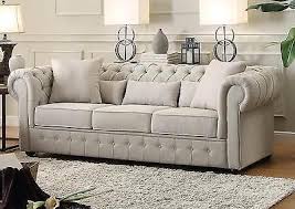 Take your living room to the next level with one of these chic modern living room ideas. Beautiful Beige Button Tufted Sofa Loveseat Living Room Furniture Se Thom S Furniture Treasures