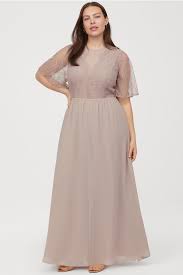 Our selection of unique standard and plus size wedding dresses has something for everyone. H M Long Dress With Lace Light Taupe Ladies H M Us Lace Dress Long Dress Dresses