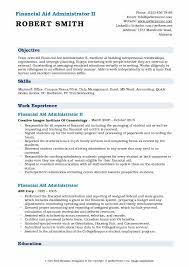 Customer service and customer complaint resolution. Financial Aid Administrator Resume Samples Qwikresume