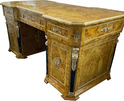 Black and gold office table. Casa Padrino Luxury Baroque Solid Wood Desk Natural Black Brass Handmade Bird S Eye Maple Office Table In Baroque Style Baroque Office Furniture