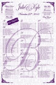 Wedding Seating Chart Wedding Seating Chart Board Purple