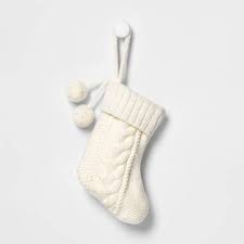 Shop mens, womens, kids and pets santa claus is coming to town, so it's time to get the family's christmas stockings ready! Mini Cable Knit Christmas Stocking White Wondershop Target