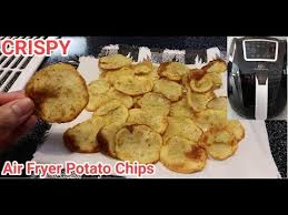 Adjust seasoning, if desired, and serve immediately. Air Fryer Potato Chips Potato Chips Air Fryer Air Fryer Air Recipes Youtube Air Recipe Potato Chips Air Fryer Potato Chips
