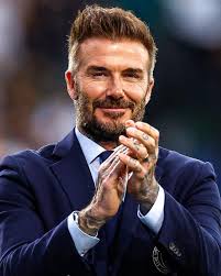 David Beckham Tying His Hair