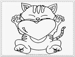 Hello kitty coloring pages valentines day. Kitty Valentine Coloring Page Keyword Online