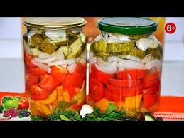 рецепт резаные помидоры с луком и маслом на зиму Vse Chto To Ishut I Ishut A Ya Uzhe Nashla Vot On Salat Iz Ovoshej Na Zimu Vkusnyushij Youtube Zagotovki Na Zimu V 2019 G Stuffed Peppers Mason Jars I V