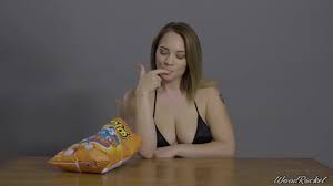 Porn Stars Eating: Hadley Viscara Crunches Cheetos - Pornhub.com