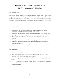 Kertas Kerja Sukan 2013