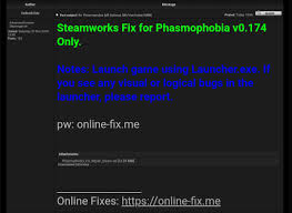 Here you get the direct link (from different filehoster) or a torrent download. Phasmophobia V0 174 Steamworks Fix By 0xdeadc0de Crackwatch