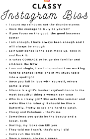 Classy Facebook Bio Ideas For Girls Guide To The Best Bios For Instagram For Girls Cute Classy Funny And Sassy Captions For Insta Bio To Get Yo In 2020 Instagram Bio Clever Good Instagram Bios Good Bios