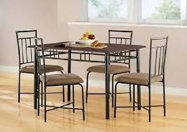 Dining Set Table 4 Chairs Kitchen Room Area 2 Color Choices Modern Style Compact Decoracao Conjunto De Mesa Sala De Jantar
