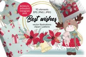 Download Best Wishes Christmas Clipart Vector Illustration Pattern Animation Graphic By Farawaykingdom Vector Illustration Vector Pattern Christmas Vectors SVG Cut Files