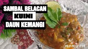 Resep sambal kuini / home sweet home sambal kuini; Resepi Sambal Belacan Kuini Daun Kemangi Mantap Youtube