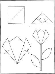 Pin By Melinda Gal Bancsi On Tulipan In 2020 Construction Paper Flowers Paper Crafts Origami Origami Instructions For Kids