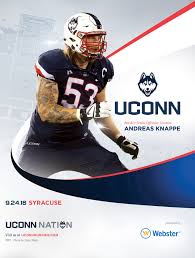 the 2016 uconnhuskies football roster card vs syracuse