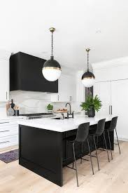 Elk lighting oiled bronze island light with bowl / dome shade. Black Shaker Island With Hicks Pendants Modern Kitchen