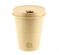 Vasos Ecologicos Con Tapa VASO ECOLÓGICO SOUL BEIGE TMPS 115 BE (PLÁSTICO  FIBRA DE AGAVE