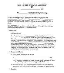 Protect multiple assets with one llc. Single Member Llc Operating Agreement Templates By State