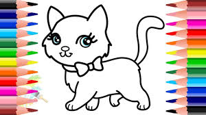 They are all coloring pages to print, and are approx. How To Draw And Color Cat For Kids Colouring Pages For Kids Youtube