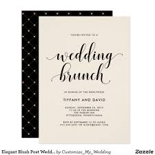 Elegant Blush Post Wedding Brunch Invitation Zazzle Com Blush Wedding Invitations Post Wedding Brunch Invitations Creative Wedding Invitations