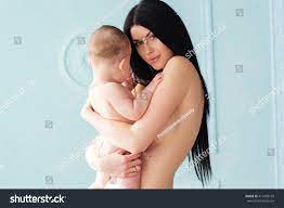 Happy Naked Mother Hugging Her Naked Stock Photo 412485199 | Shutterstock