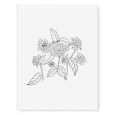 Lantana Temporary Tattoos Zazzle Com In 2021 Lantana Temporary Tattoos Flower Tattoo Designs