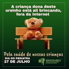 Agradecemos por aguentar as nossas preocupações exageradas de pais e por cuidar do nosso tesouro. 27 De Julho Dia Do Pediatra Sindimed